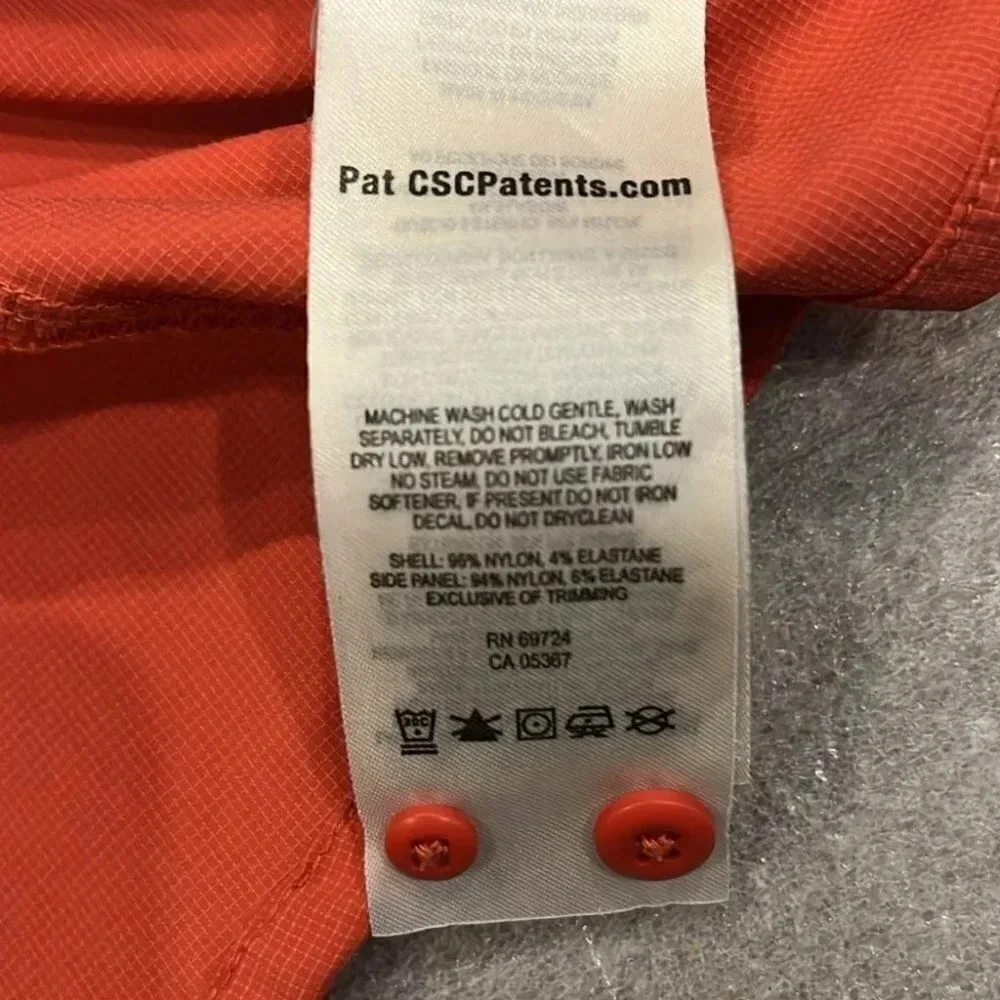 [M]Columbia Titanium Omni-Shade Orange Outdoor/Hiking Button Down Shirt - Picture 10 of 12